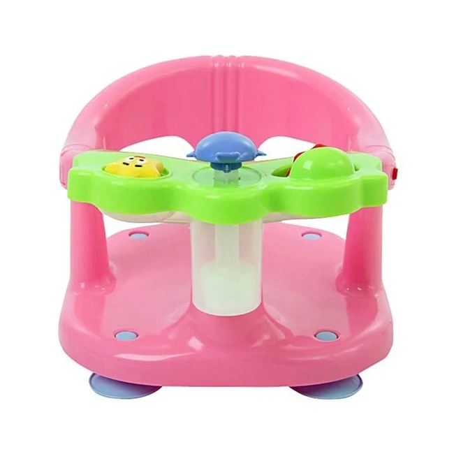 Ergonomic Baby Bath Seat with Armrest Safe Comfortable