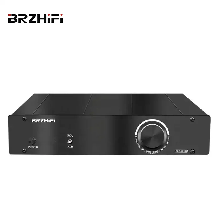 BRZHIFI Populāra Viegtais pārvietojams TPA3255 XLR 111dB 300W*2 2.0 Kanālu Alūminija Korpusa Hifi Klases D Amplifikators