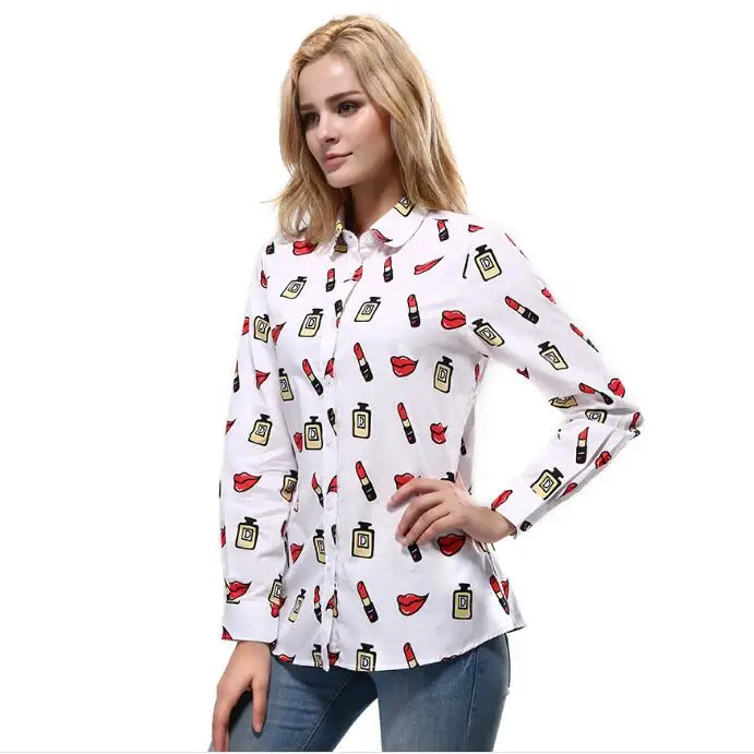 blusa estampada mujer