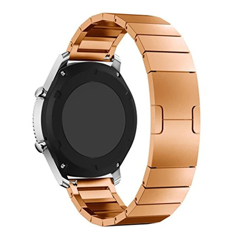 22mm Smart Watch Band Quick Release Stainless Steel Metal Link Bracelet Strap for samsung Gear S3 Smart Watch for galaxy Watch