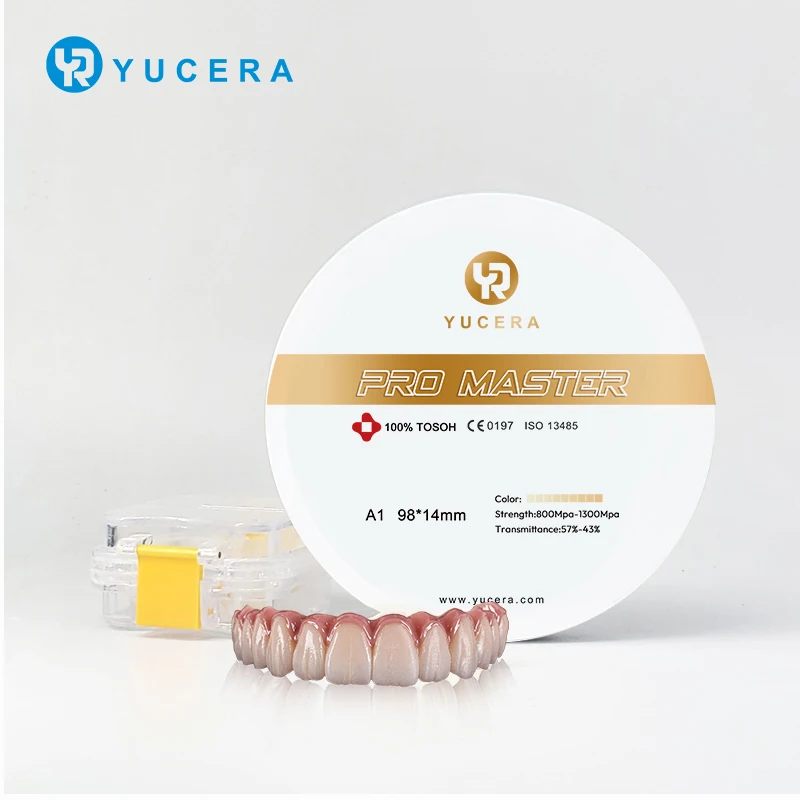 Yucera Pro Master Dental Zirconia Blocks - High-Quality Ceramic for Dental Crowns