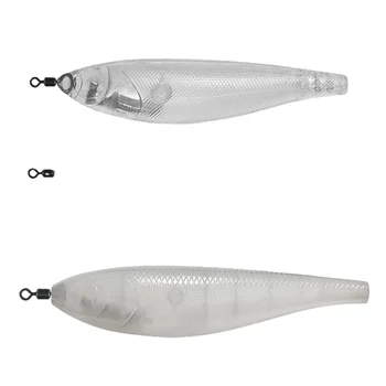 Fishing Tackle Night-Luminous Big-Eye Small-Belly Shrimp Balancing Body Bait ABS Wood Shrimp Squid Bait Hooks Fish – Hard Lure – view 5