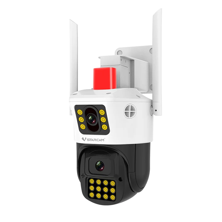 Vstarcam 4G Fire Detection Dual Lens Home Security Camera Smoke Alarm Fire Point Recognition Ip Camera Sim Card Network FG663DR