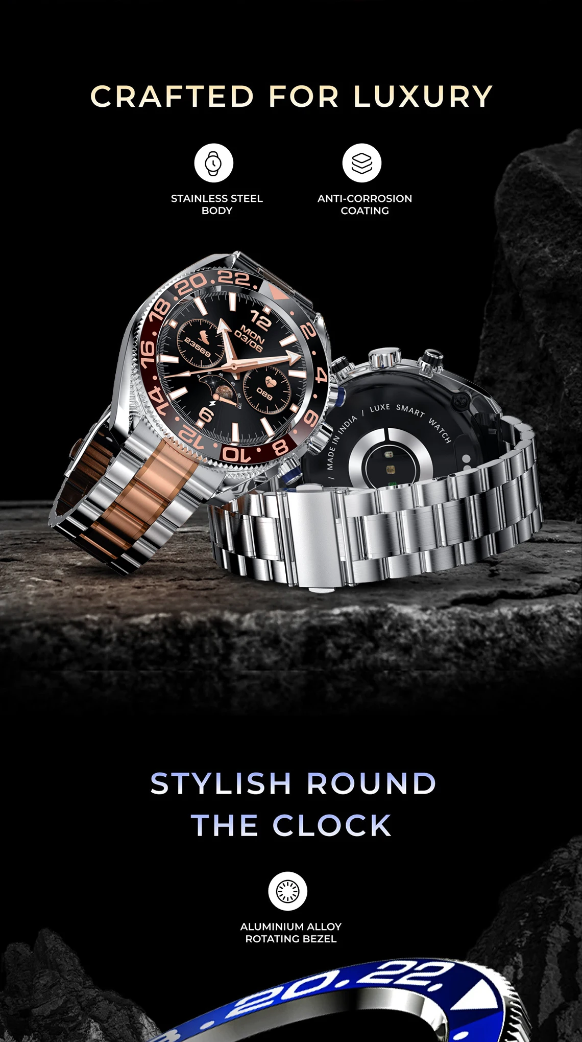 Aw35 Reloj Inteligente 2024 Hd Fully Touch Screen Rotary Encoders