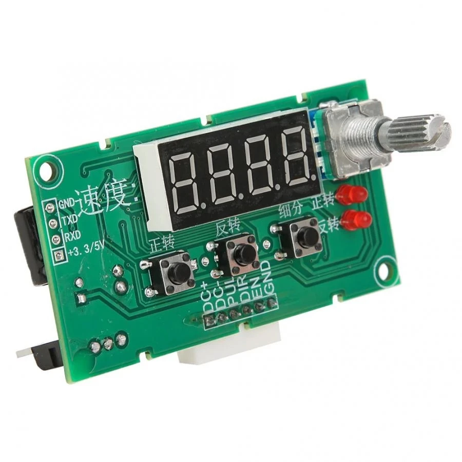 DC8-24V Digital Display Stepper Motor Board Speed Controller