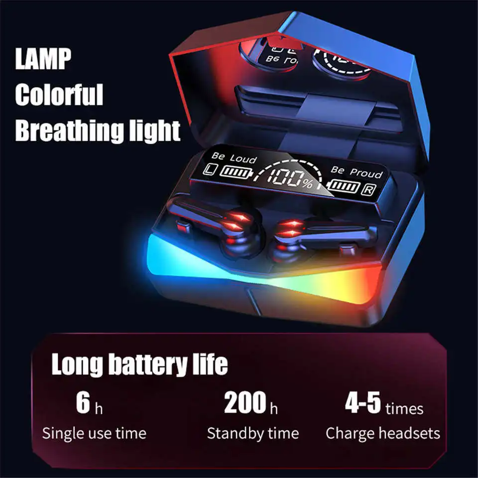 Оптовая продажа M28 Sport Ipx7 водонепроницаемые Игровые наушники Bluetooth 5 1