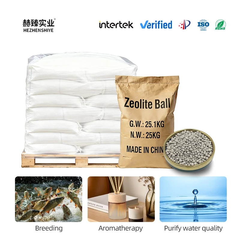 Industrial Waste Gas Adsorption Bed Medium Sewage Filtration Tower Packing Chemical Solution Purification  Zeolite Ball