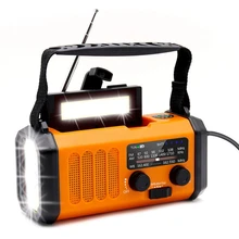 Online Shop Hot Selling Solar Radio Portable Weather Radio Phone Charger Power Bank With Led Flashlight