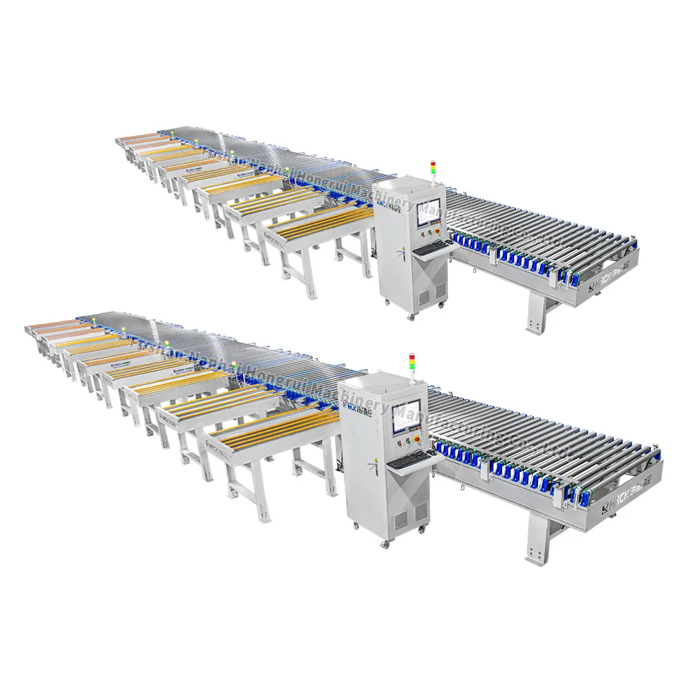 Real time and accurate automatic input can be achieved for sheet metal entry and exit packaging production line