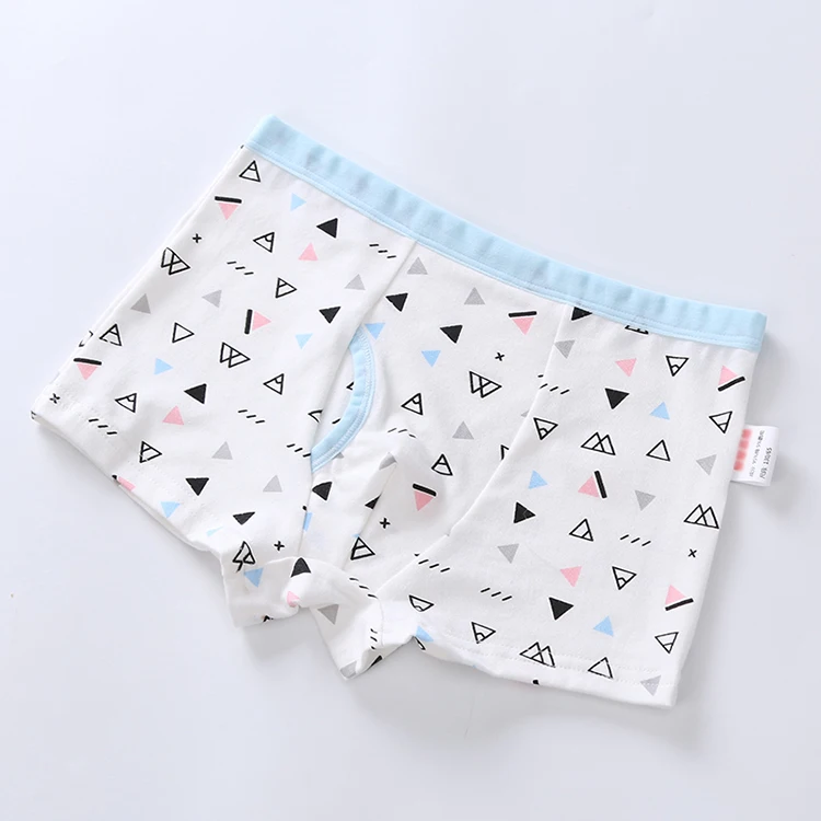 Детское нижнее белье из органического хлопка для малышей популярные красивые трусы-боксеры с рисунком для мальчиков-подростков