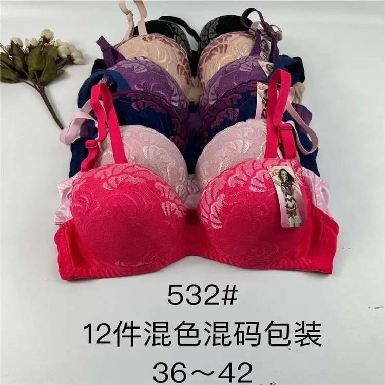 High Quality Mixed European Style Push-Up Bra for Women Comfortable Plus Size Embroidered Underwear Low Price Stock