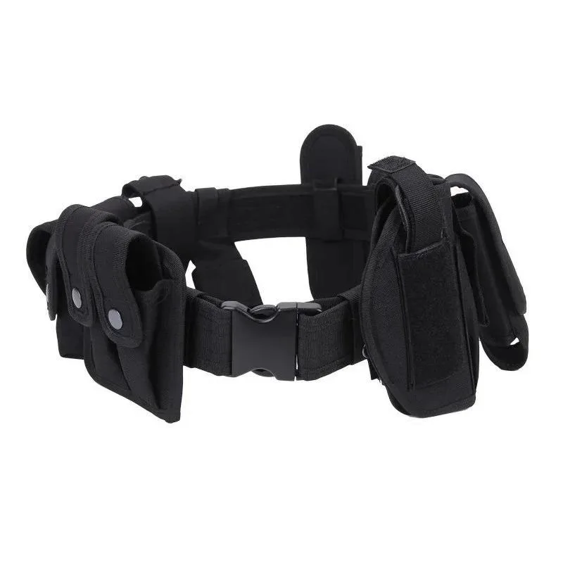 Multifunctional Security Training Belts Outdoor Tactical Training Utility Kit Duty Practical Belt with Pouch Supplies