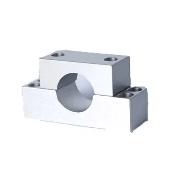 Precision Manufacturing CNC Lathe Machining Aluminium Base Shaft Bracket Guide Shaft Support Side Mounting Type