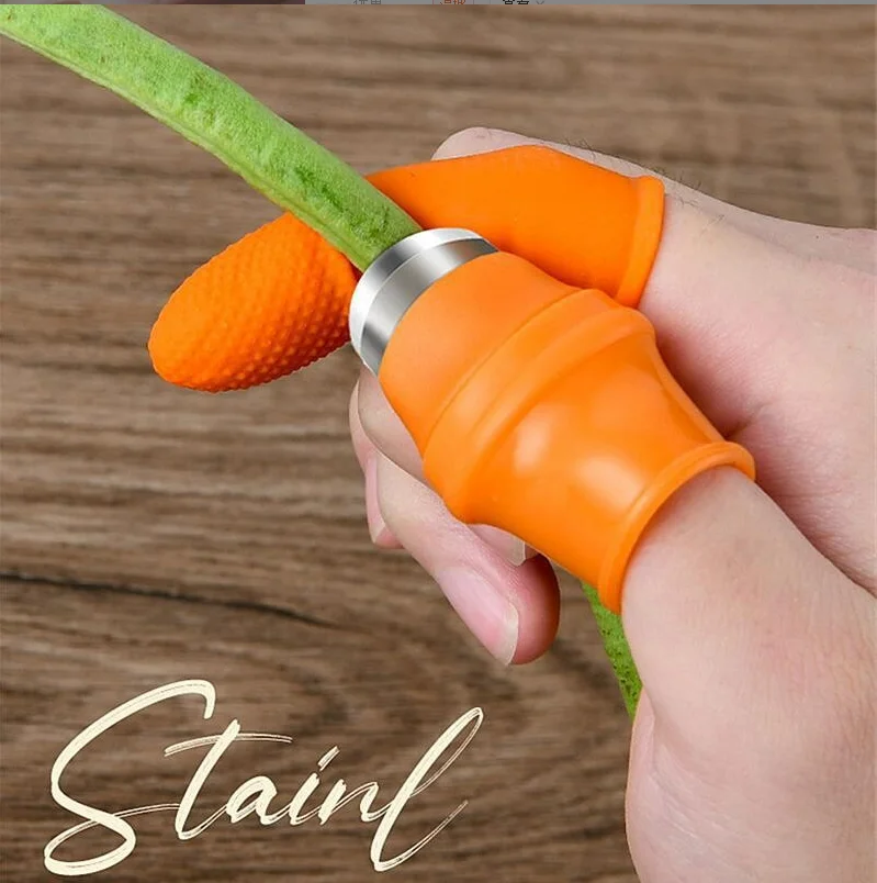 Garden Silicone Kitchen Wares Thumb Knife Professional Picking Cutting Vegetables Fruit Finger Protector