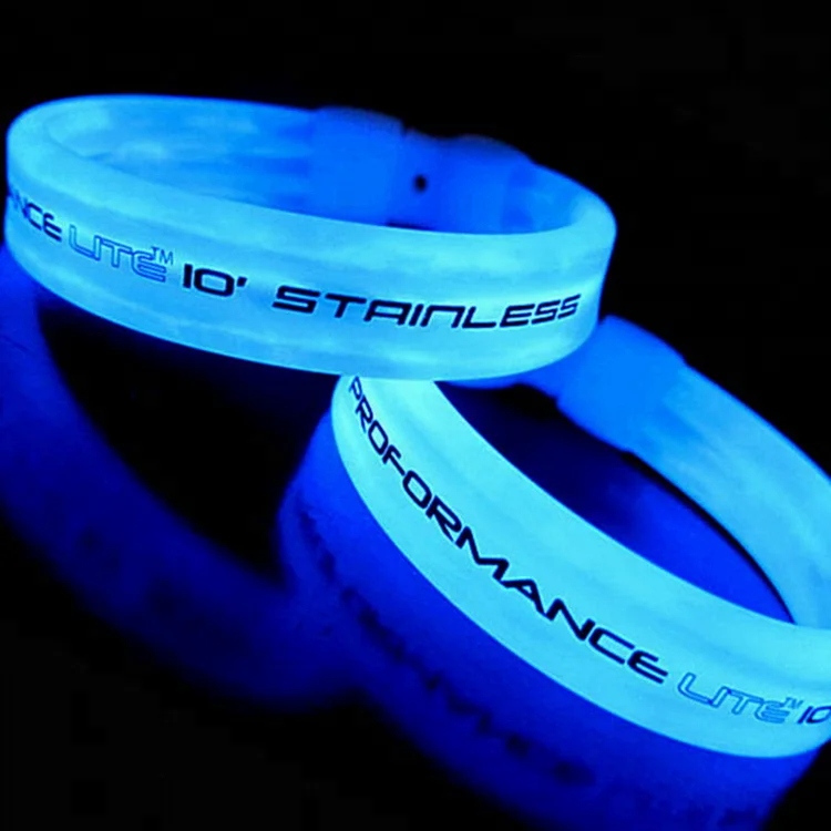 Яркий светящийся браслет с принтом логотипа для вечеринки на Хэллоуин