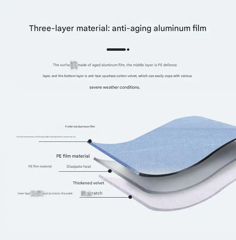 All Season Black Rain Waterproof Outdoor Sunshade Motorcycle Covers with Aluminum Foil & Cotton Wool Material Modern Style