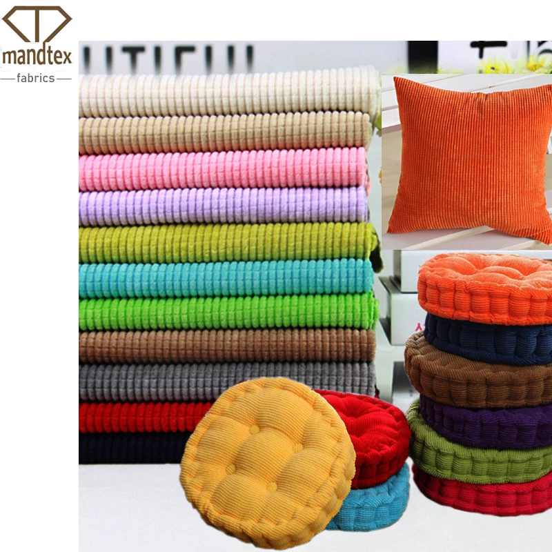 
Мебель для дома, текстильная ткань, полиэфирная ткань, текстильная полоса, текстура 4,5 wale, Вельветовая кукурузная ткань для подушки 