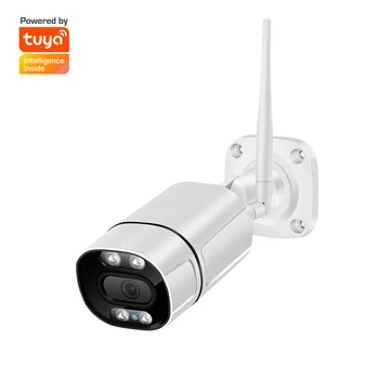 Wide angle 3MP wifi security network Tuya Smart Life wireless waterproof outdoor IP camera