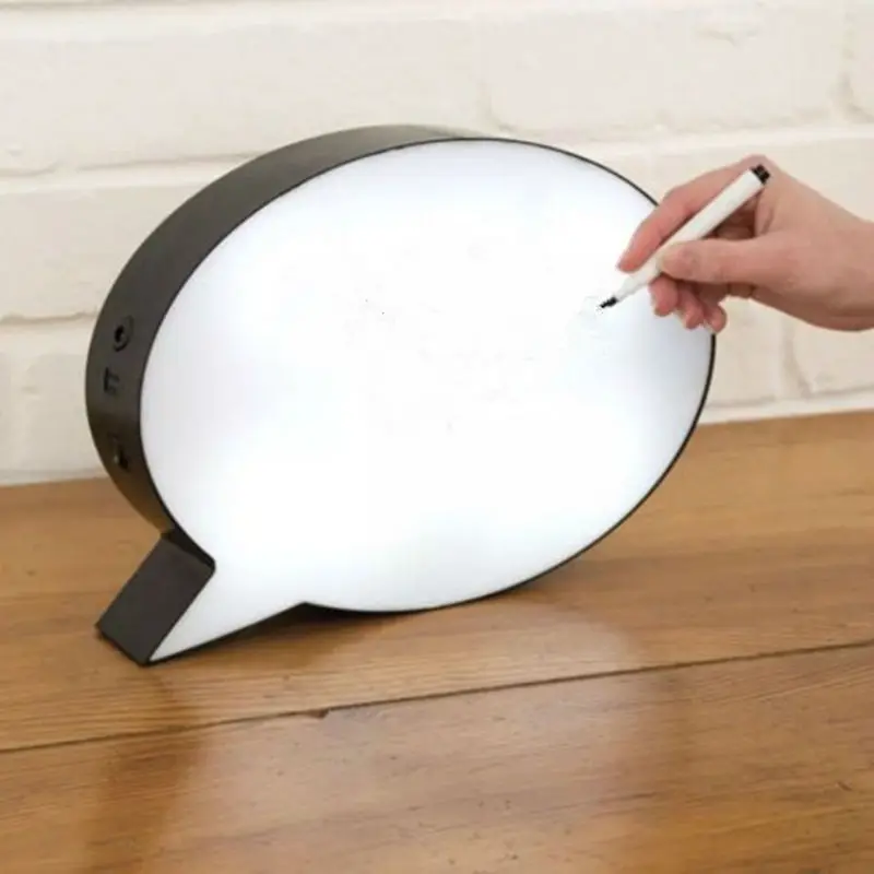 DIY Handwriting Message Board Speech Bubble Light Box
