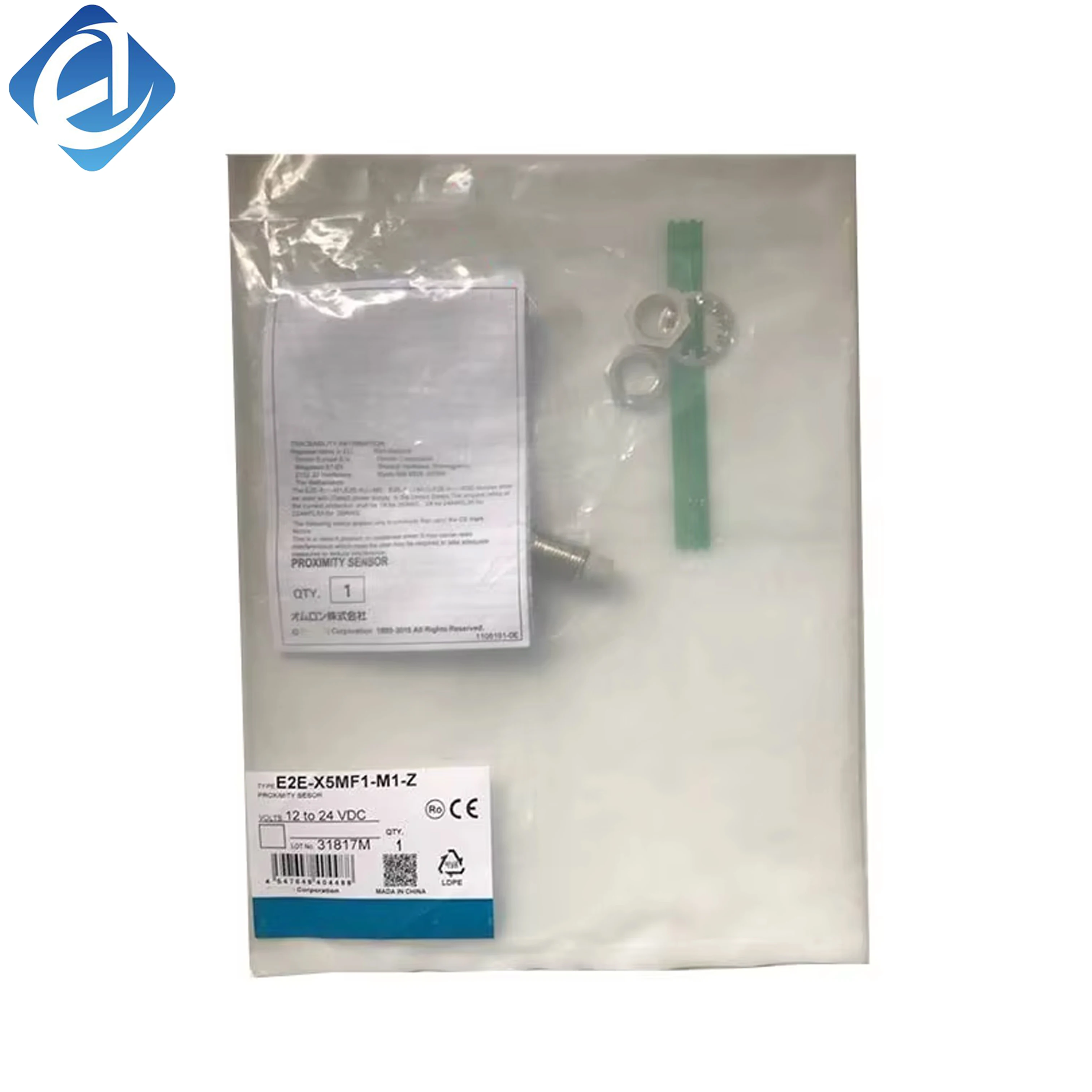 New Original Omron E2E series inductive proximity sensor. With 5mm sensing distance, it achieves stable metal detection, fast signal response and excellent anti-interference performance. Widely used in mechanical limit detection, position control, countin