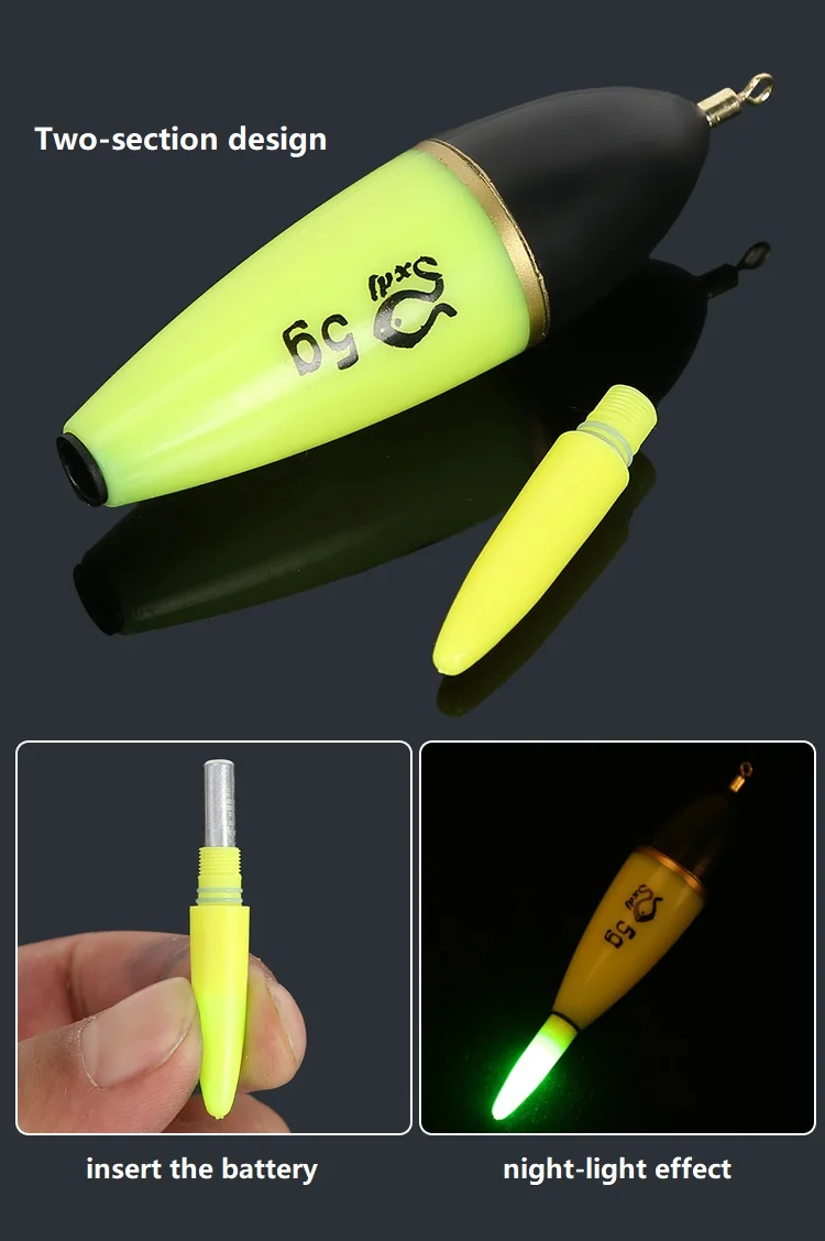Luminous Rock Fishing Buoys - Day and Night Sensitivity