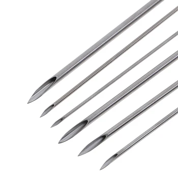 10-100Pcs/Set Disposable Tattoo 12g/14g/16g/18g/20g Piercing Needles For Navel Nipple Ear Lip Tattoo Piercing Needles Kit Tool