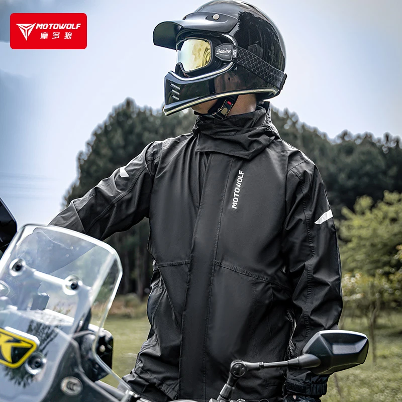 Motowolf Biker Rain Suit Motowolf V5 Raincoat Ultimate Motorcycle