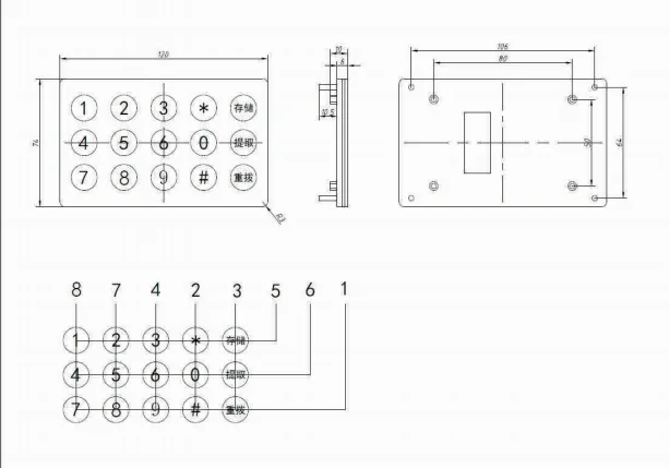 Teclado De Goma De Silicona Industrial Reforzado Con Clasificación Ip65 