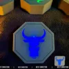 Amulette vache avec lumière