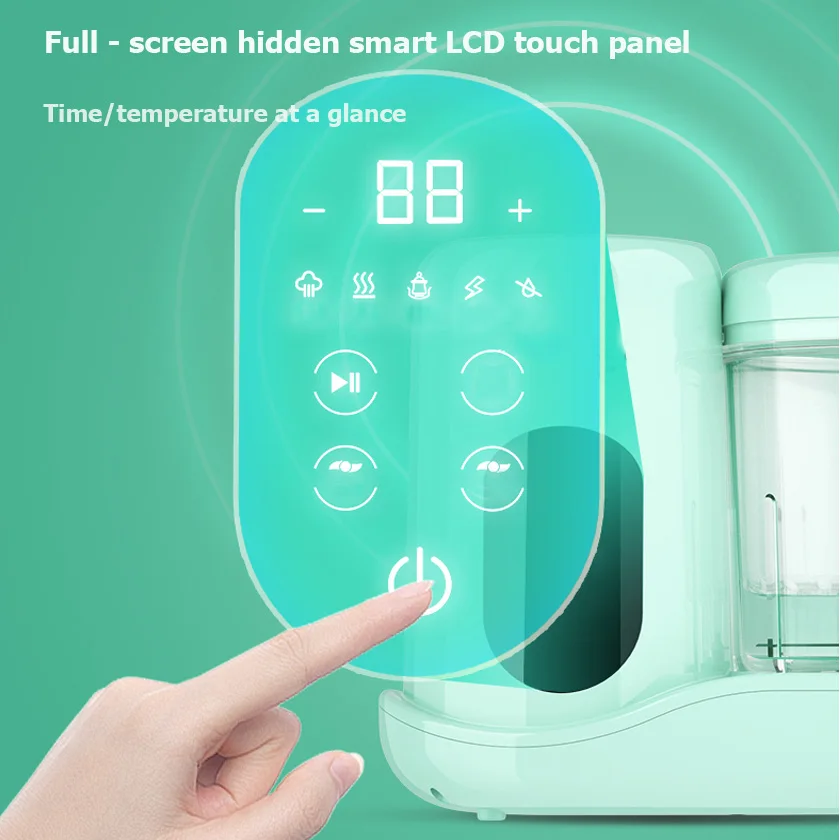 Smart Touch Control Electric Baby Appliances Multi Functional 7 in 1 Baby Food Blender Maker Processor and Steamer