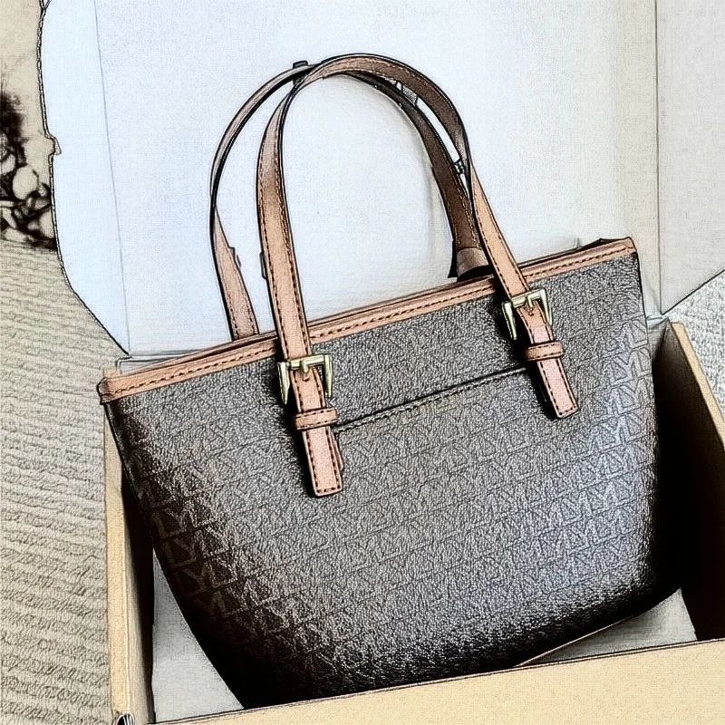Hot-selling Women’s High-end Light Luxury Urban Minimalism Solid Color Tote Bag Large Capacity Commuting Genuine PU Zipper