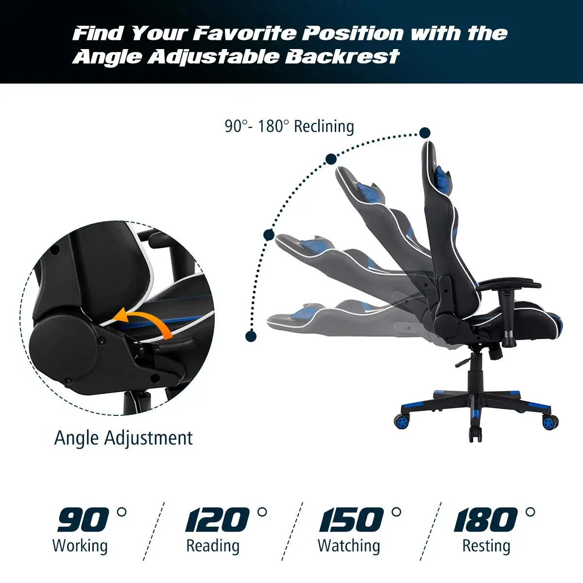 Factory Hot Sale Computer Gaming Racing Chair Ergonomic Office Gaming Chairs