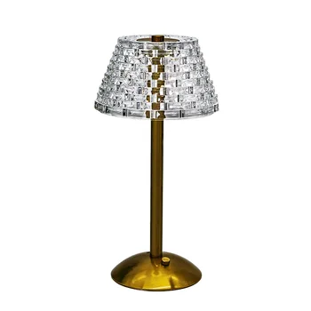 Party Dinner Decor Creative Lights Cordless Table Lamps for Home Table Dining Room Gold Rechargeable Lamps led crystal table lam