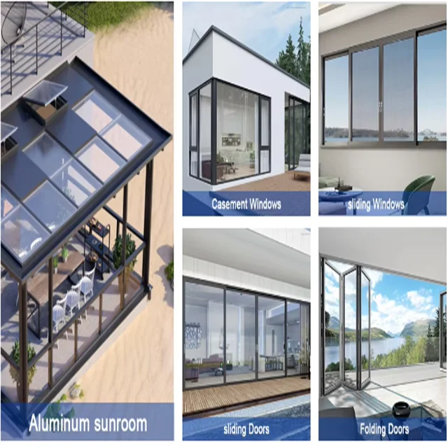 Modern Popular Aluminum Alloy Sliding Window Hidden Drainage Double Glazed Sliding Window