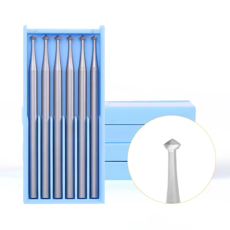 Strong Ostrich HSS 90 Degree Jewelry Burs Carbide Jewelry Burrs Diamond Stone Setting Tool Jewelry Heart Burr Drill Bits