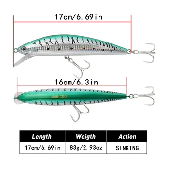 Cheery Mino False Bait 83g 17cm Swimming Style Simulation Anti Collision and Bite Resistant Design for Sea Fishing Freshwater – Lure – view 3
