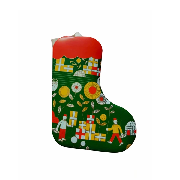 Sock Shape Gift Tin Box