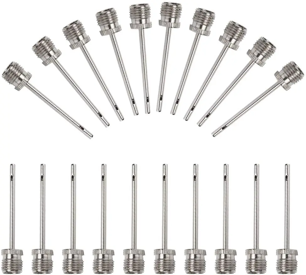 Оптовая продажа, надувной воздушный насос из нержавеющей стали, игла для насоса, для велосипеда, для спортивного мяча