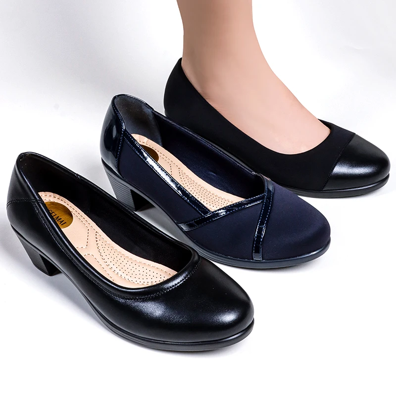 Designer Trending Arch Support Comfortable Office Lady Shoes Low Heel ...