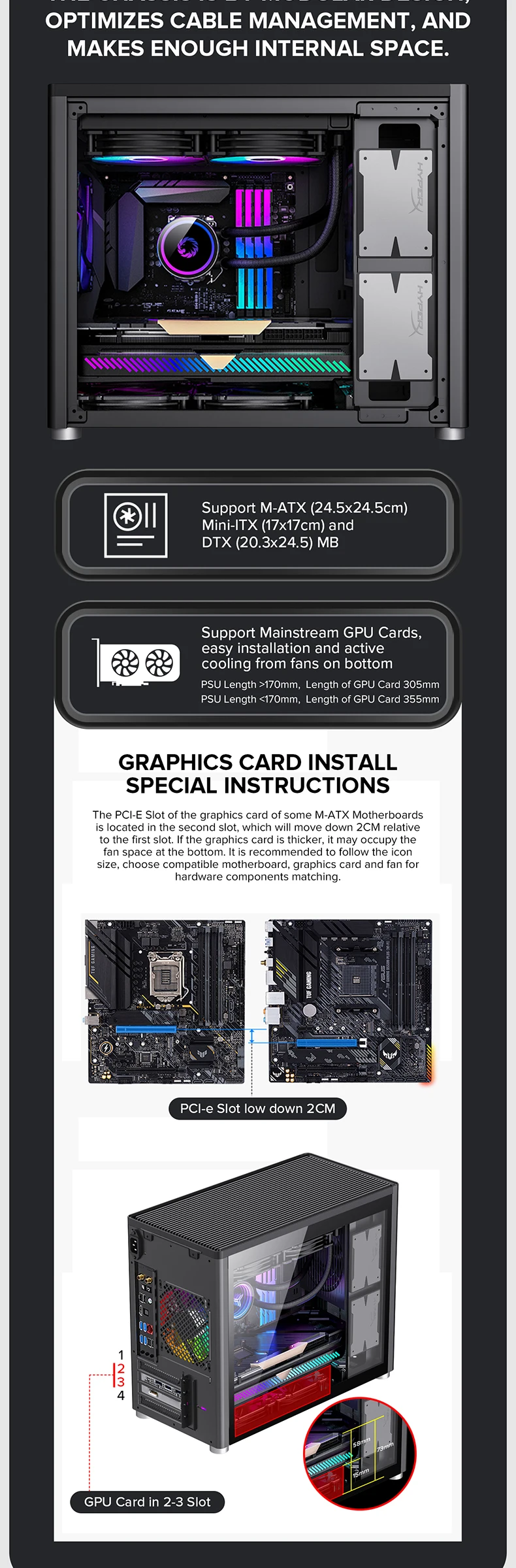 Gamemax Spark Micro Atx Vertical Airflow Feature,Gaming Computer Case
