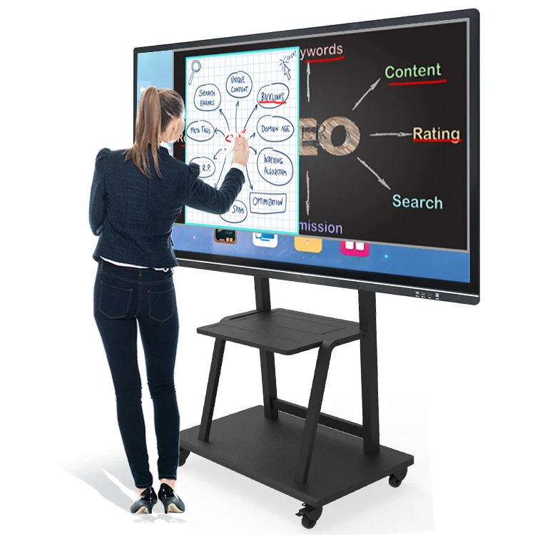 Capacitive Touch Dual Os Android and Digital Whiteboard Smart  Class Interactive Digital Whiteboard Board 55 Inch Price