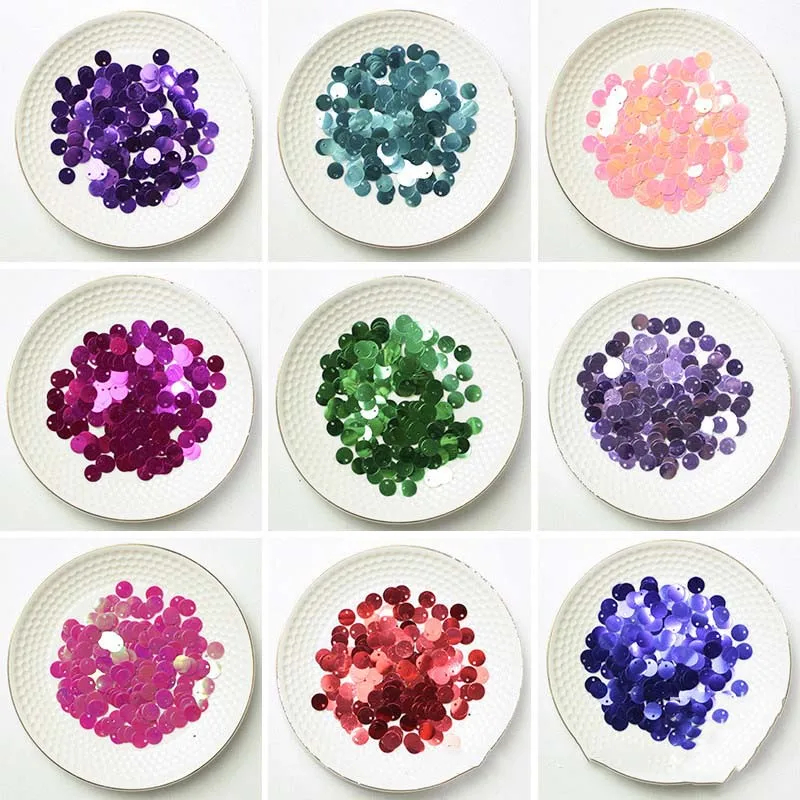 6 мм до 30 Diy аксессуары для одежды материал вечеринки круглые рождественские блестки конфетти красочные ПВХ с отверстием