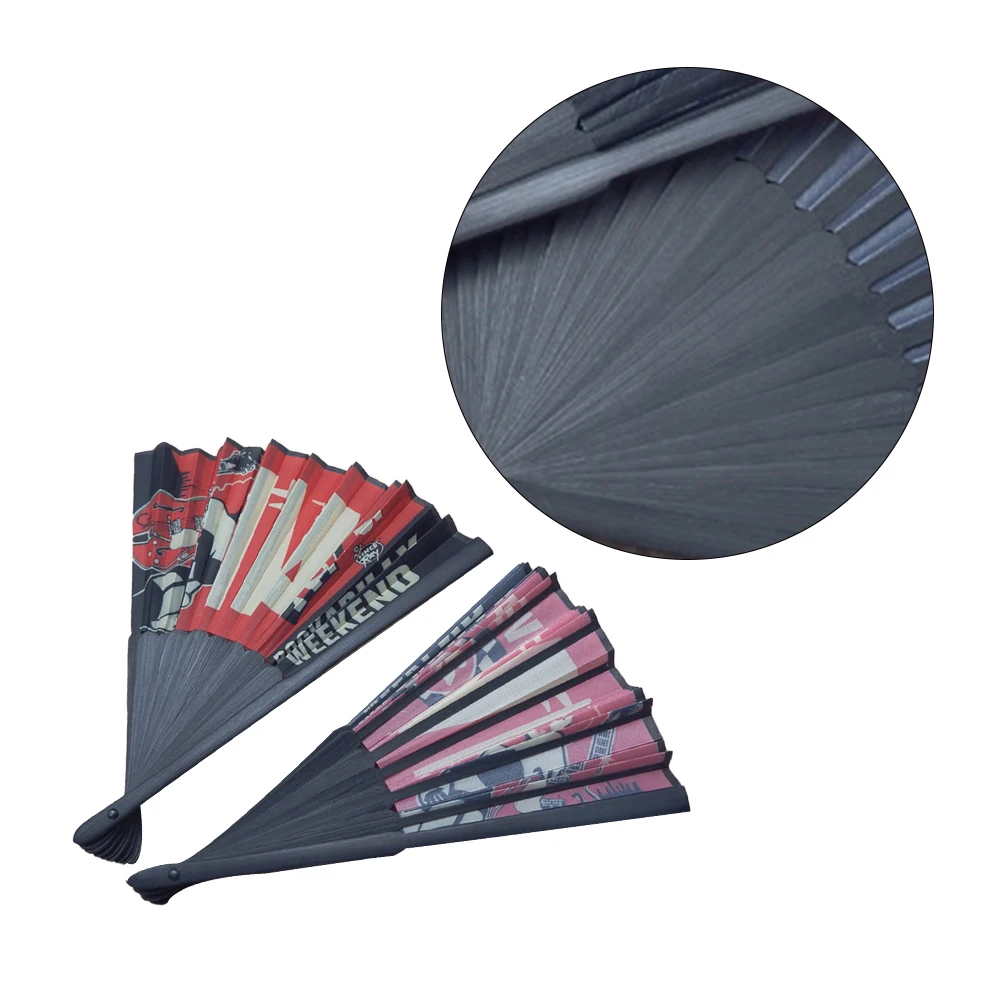 AI-MICH Personalized Printed Logo Handfan Favor Fabric Wooden Bamboo Paper Sublimating Folding Custom Hand Fan for Wedding