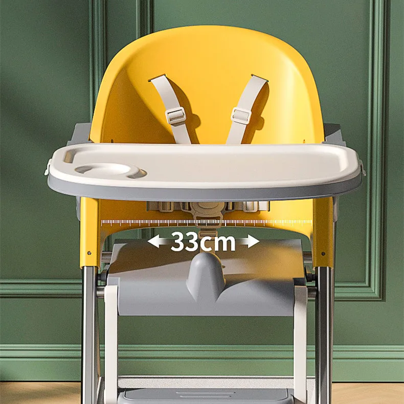 Nordic Folding Baby Feeding High Chair Plastic Portable Baby High Chair