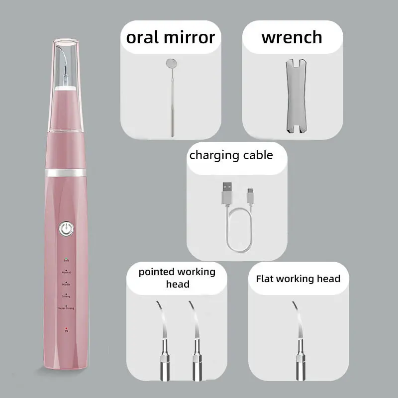 Home Portable Rechargeable Nettoyeur Dentaire Tooth Whitening Kit Tartar Plaque Remover aperçu 9