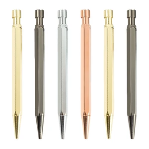 Creative Polygon Metal Ballpoint Pen with Custom logo for Business Promotional Gift and Education