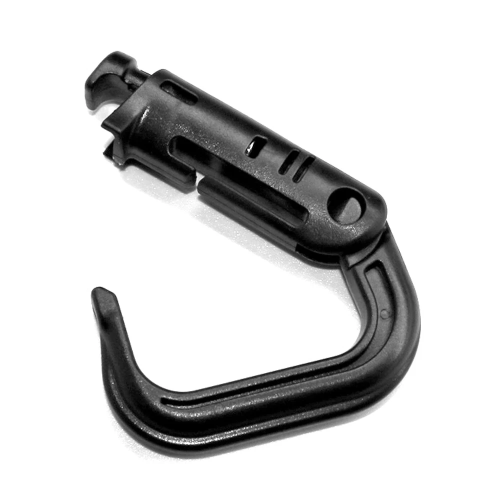 4x valonic Molle Karabiner | Grimloc Karabinerhaken | schwarz | Molle Zubehör