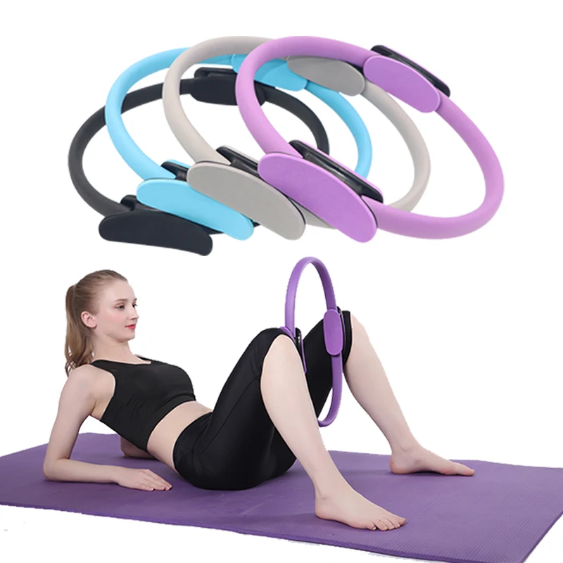 Customized pink Power Workout Stretch Exercises Equipment Magic Circle Pilates Yoga Ring