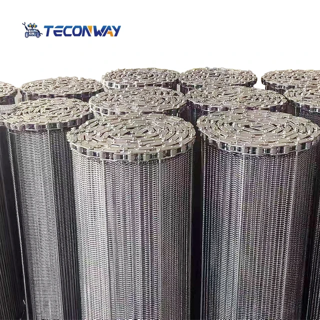 Direct Sale Stainless Steel Instant Noodle Line Mesh Belt Durable 2