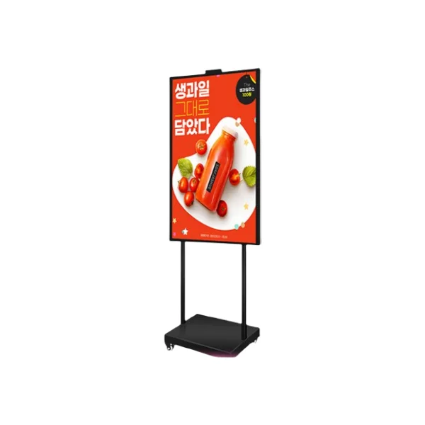 Standfähiges 55-Zoll-LCD-Werbedisplay mit Touchscreen und Player, Digital Signage-Display für den Innenbereich für Einkaufszentren.